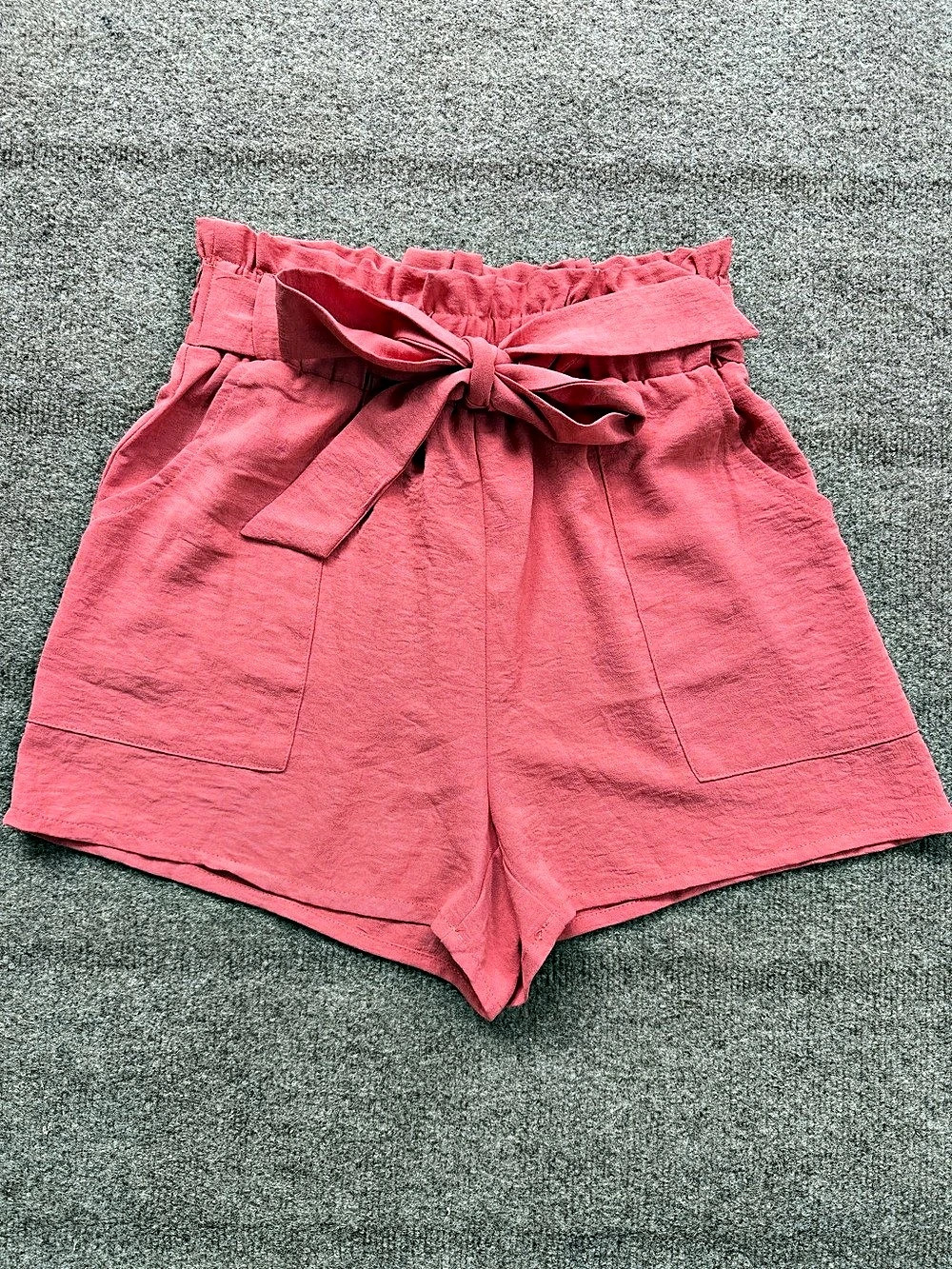 IWOLLENCE High Waist Shorts in Burnt Orange Small Like New
